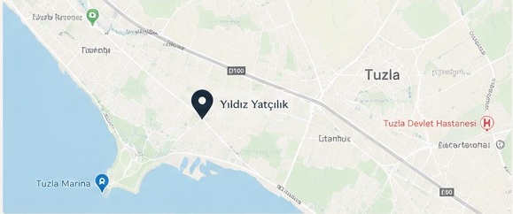 Location map — Yıldız Yachting Tuzla